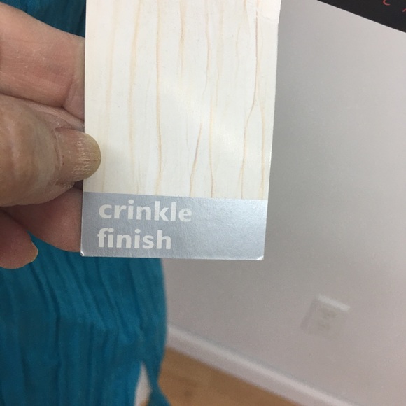 NWT. Unique Turquoise Crinkle Blouse size M - Picture 5 of 6